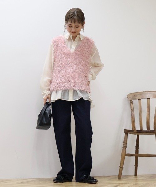 【BEAUTY & YOUTH】　シアーバックタックシャツ シアー バックタック シャツ