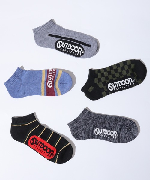 OUTDOOR PRODUCTS(アウトドアプロダクツ)の「OUTDOOR PRODUCTS 5足セット スニーカーソックス 5P 靴下(ソックス/靴下・メンズ・H/J/C/B/E/D/G/F/I/A・25-27CM)」の4枚目の写真