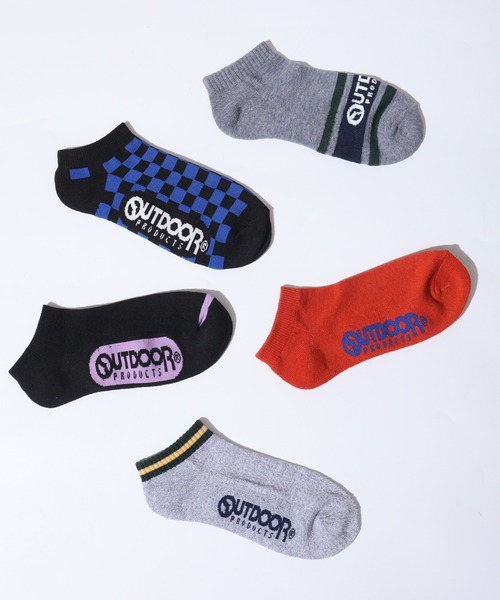 OUTDOOR PRODUCTS(アウトドアプロダクツ)の「OUTDOOR PRODUCTS 5足セット スニーカーソックス 5P 靴下(ソックス/靴下・メンズ・H/J/C/B/E/D/G/F/I/A・25-27CM)」の6枚目の写真