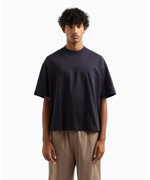 【関送無料】 Armani Exchange チェストロゴ Basic 半袖Tシャツ ラインストーンシャイニーロゴ 半袖クルーネックTシャツ