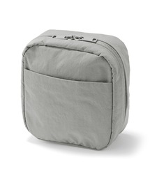 無印良品 | リンクルナイロン　大きく開くスクエアポーチ　約１４×１６×６ｃｍ(ポーチ)