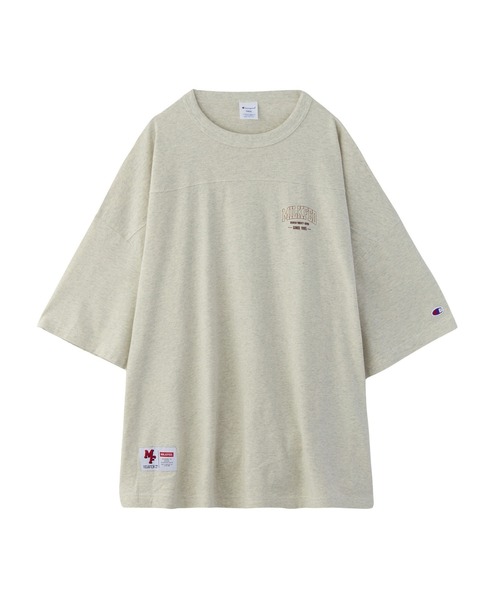 MILKFED.×CHAMPION COLLEGE LOGO BIG FOOTBALL TEE（Tシャツ