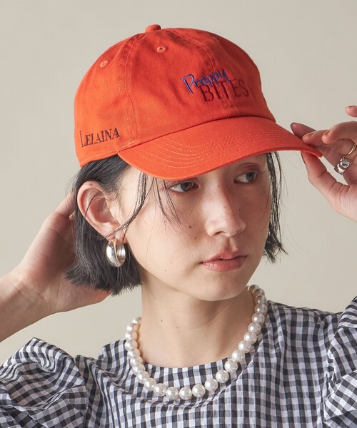 SHIPS（シップス）の「SHIPS NINE CASE:エンブロイダリー キャップ（キャップ・レディース・ブラック/ブルー/オレンジ/ホワイト・ONE SIZE）」の4枚目の写真