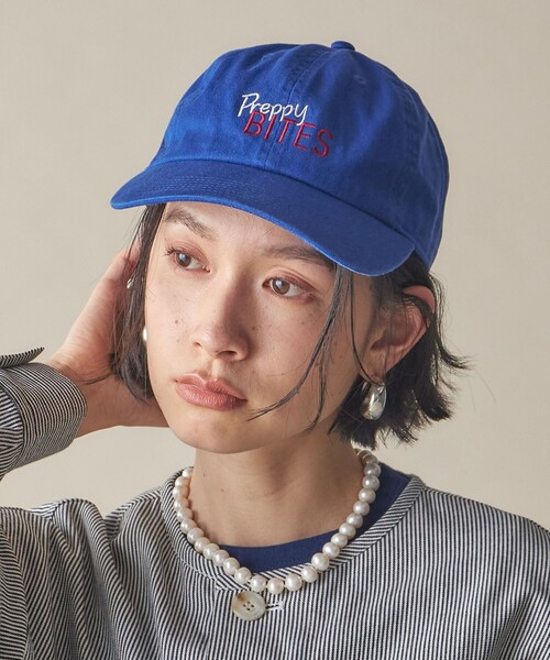 SHIPS（シップス）の「SHIPS NINE CASE:エンブロイダリー キャップ（キャップ・レディース・ブラック/ブルー/オレンジ/ホワイト・ONE SIZE）」の3枚目の写真