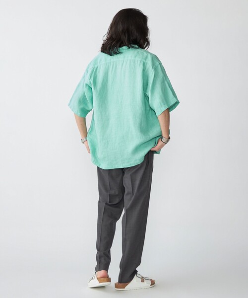 SHIPS(シップス)の「SHIPS: リネン パナマ ウィークエンド ショートスリーブ シャツ(シャツ/ブラウス・メンズ・ホワイト/ダークグレー/ケリーグリーン・SMALL/MEDIUM/LARGE/X-LARGE)」の8枚目の写真