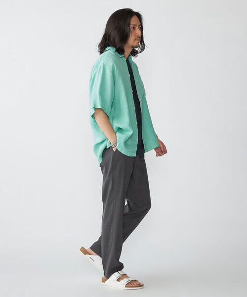 SHIPS(シップス)の「SHIPS: リネン パナマ ウィークエンド ショートスリーブ シャツ(シャツ/ブラウス・メンズ・ホワイト/ダークグレー/ケリーグリーン・SMALL/MEDIUM/LARGE/X-LARGE)」の9枚目の写真