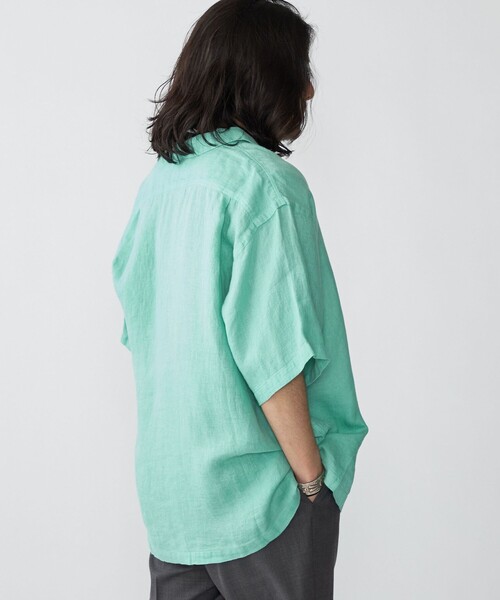 SHIPS(シップス)の「SHIPS: リネン パナマ ウィークエンド ショートスリーブ シャツ(シャツ/ブラウス・メンズ・ホワイト/ダークグレー/ケリーグリーン・SMALL/MEDIUM/LARGE/X-LARGE)」の14枚目の写真