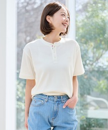 Arnold Palmer | ハニカムワッフル シェア ヘンリーネック Tシャツ(Tシャツ/カットソー)