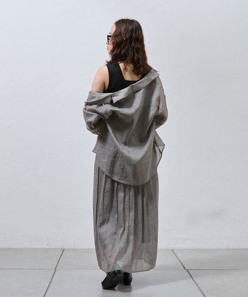 COLONY 2139（コロニートゥーワンスリーナイン）の「リブニットタンクトップ（タンクトップ・レディース・ブラック/カーキ/オフホワイト/グレー・FREE）」の17枚目の写真