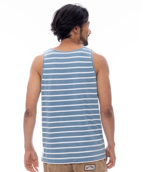 BILLABONG(ビラボン)の「BILLABONG メンズ 【INDIGO COLLECTION】 INDIGO BOARDER タンクトップ 【2025年春夏モデル】/ビラボンワンポイントボーダータンクトップ(タンクトップ・メンズ・インディゴブルー/ネイビー・X-LARGE/LARGE/MEDIUM)」の5枚目の写真