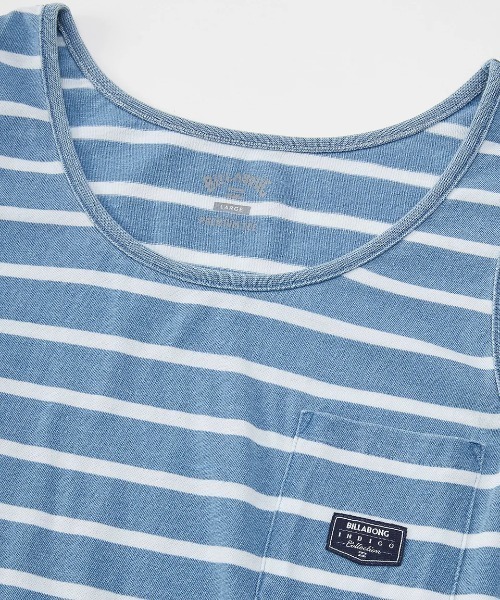 BILLABONG(ビラボン)の「BILLABONG メンズ 【INDIGO COLLECTION】 INDIGO BOARDER タンクトップ 【2025年春夏モデル】/ビラボンワンポイントボーダータンクトップ(タンクトップ・メンズ・インディゴブルー/ネイビー・X-LARGE/LARGE/MEDIUM)」の8枚目の写真