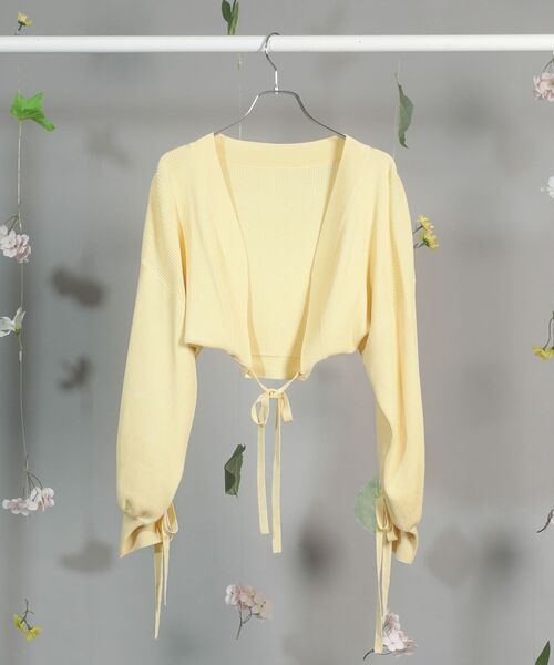 dazzlin（ダズリン）の「dazzlin ニットボレロ（カーディガン/ボレロ・レディース・イエロー/ネイビー/オフホワイト・FREE）」の22枚目の写真