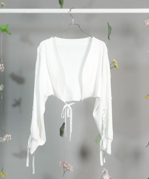 dazzlin（ダズリン）の「dazzlin ニットボレロ（カーディガン/ボレロ・レディース・イエロー/ネイビー/オフホワイト・FREE）」の21枚目の写真