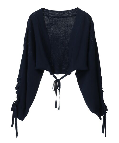 dazzlin（ダズリン）の「dazzlin ニットボレロ（カーディガン/ボレロ・レディース・イエロー/ネイビー/オフホワイト・FREE）」の4枚目の写真