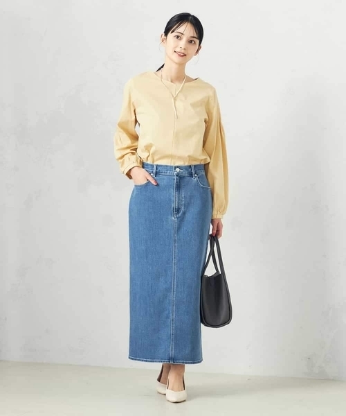 a.v.v（アーヴェヴェ）の「ピンタックスリーブトップス（Tシャツ/カットソー・レディース・ブラック/グレー系その他/クリーム/ブルー・36/38/40/34/42）」の7枚目の写真