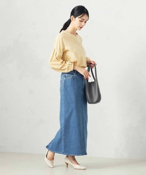 a.v.v（アーヴェヴェ）の「ピンタックスリーブトップス（Tシャツ/カットソー・レディース・ブラック/グレー系その他/クリーム/ブルー・36/38/40/34/42）」の9枚目の写真