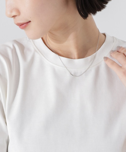 NANO universe（ナノユニバース）の「ラウンドバーネックレス（ネックレス・レディース・シルバー/ゴールド・FREE）」の2枚目の写真