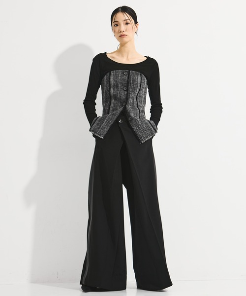 【STUDIOUS/ステュディオス】シルクリネンビスチェコンビトップス セール】【STUDIOUS/ステュディオス】Silk Linen Bustier Combi Top