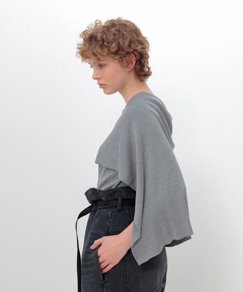 high twist silk cape(ハイツイストシルクケープ)（ニット