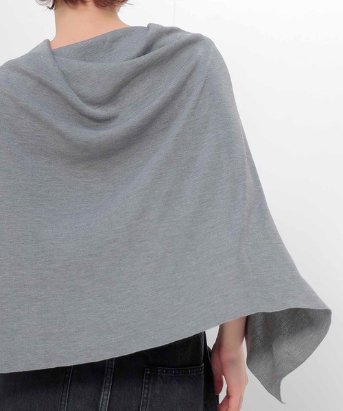 DRESSLAVE(ドレスレイブ)の「high twist silk cape(ハイツイストシルクケープ)(ニット/セーター・レディース・グレー/ブラック・38)」の8枚目の写真