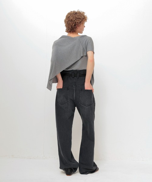 DRESSLAVE(ドレスレイブ)の「high twist silk cape(ハイツイストシルクケープ)(ニット/セーター・レディース・グレー/ブラック・38)」の17枚目の写真