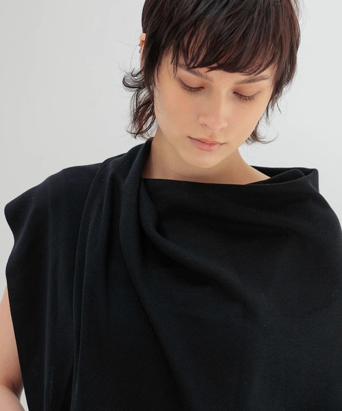 DRESSLAVE(ドレスレイブ)の「high twist silk cape(ハイツイストシルクケープ)(ニット/セーター・レディース・グレー/ブラック・38)」の20枚目の写真