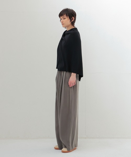 DRESSLAVE(ドレスレイブ)の「high twist silk cape(ハイツイストシルクケープ)(ニット/セーター・レディース・グレー/ブラック・38)」の22枚目の写真