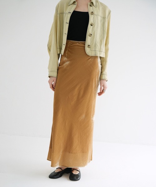 スカート CLANE VELOUR MERMAID LINE SKIRT セール】VELOR MERMAID LINE SKIRT（スカート）｜CLANE（クラネ
