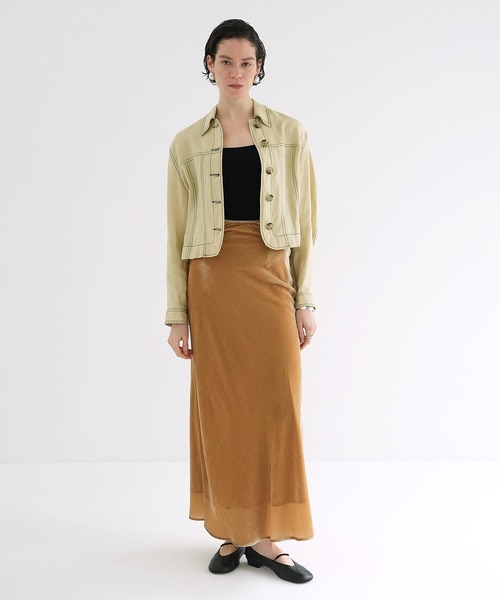 CLANE VELOUR MERMAID LINE SKIRT ブラック1番 CLANE クラネ “VELOUR