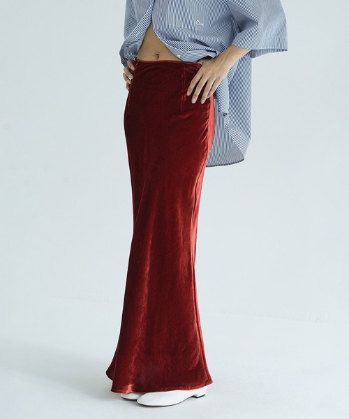 新品未使用　CLANE VELOUR MERMAID LINE SKIRT セール】VELOR MERMAID LINE SKIRT（スカート）｜CLANE（クラネ）の