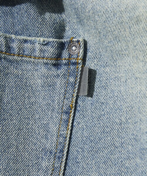 NAUTICA（ノーティカ）の「NAUTICA/ノーティカ Super Wide Curve Double Knee Denim Cropped Pants/スーパーワイド カーブ ダブルニー デニム クロップドパンツ（その他パンツ・メンズ・ブラック/ネイビー/サックスブルー・MEDIUM/LARGE/X-LARGE）」の5枚目の写真