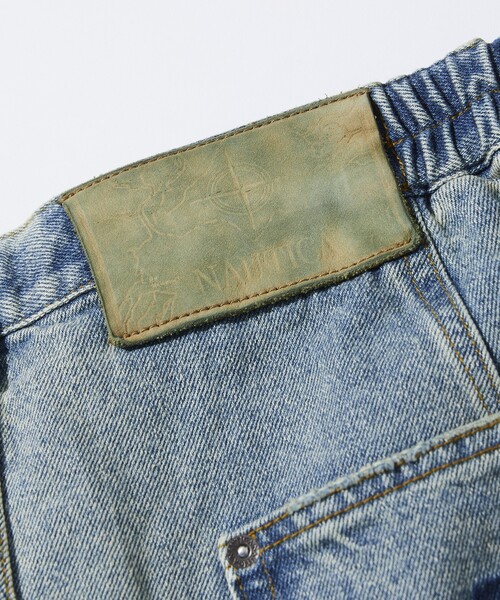 NAUTICA（ノーティカ）の「NAUTICA/ノーティカ Super Wide Curve Double Knee Denim Cropped Pants/スーパーワイド カーブ ダブルニー デニム クロップドパンツ（その他パンツ・メンズ・ブラック/ネイビー/サックスブルー・MEDIUM/LARGE/X-LARGE）」の8枚目の写真