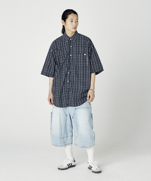 NAUTICA（ノーティカ）の「NAUTICA/ノーティカ Super Wide Curve Double Knee Denim Cropped Pants/スーパーワイド カーブ ダブルニー デニム クロップドパンツ（その他パンツ・メンズ・ブラック/ネイビー/サックスブルー・MEDIUM/LARGE/X-LARGE）」の15枚目の写真