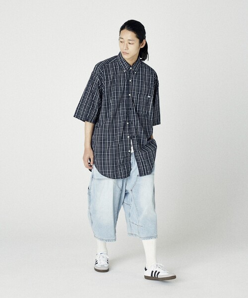 NAUTICA（ノーティカ）の「NAUTICA/ノーティカ Super Wide Curve Double Knee Denim Cropped Pants/スーパーワイド カーブ ダブルニー デニム クロップドパンツ（その他パンツ・メンズ・ブラック/ネイビー/サックスブルー・MEDIUM/LARGE/X-LARGE）」の18枚目の写真