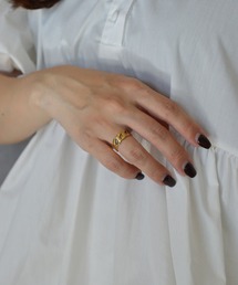【earyear】Infinity Chain Band design peti Volume Ring