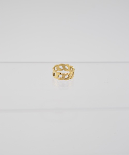 BROTHERHOOD(ブラザーフッド)の「【earyear】Infinity Chain Band design peti Volume Ring(リング・レディース・シルバー/ゴールド・SMALL/MEDIUM/LARGE)」の14枚目の写真