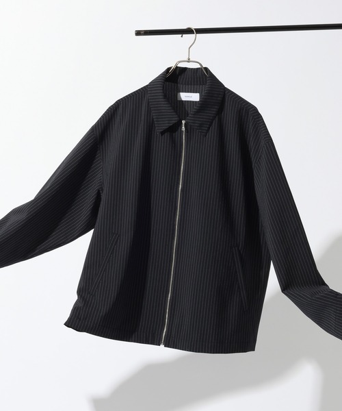 RAGEBLUE（レイジブルー）の「＜吸水速乾・イージーケア＞【Satistex Dry】リラックスジップシャツジャケット（シャツ/ブラウス・メンズ・ネイビー/グレー系その他/ブラック・LARGE/MEDIUM）」の3枚目の写真