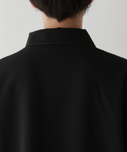 RAGEBLUE（レイジブルー）の「＜吸水速乾・イージーケア＞【Satistex Dry】リラックスジップシャツジャケット（シャツ/ブラウス・メンズ・ネイビー/グレー系その他/ブラック・LARGE/MEDIUM）」の7枚目の写真