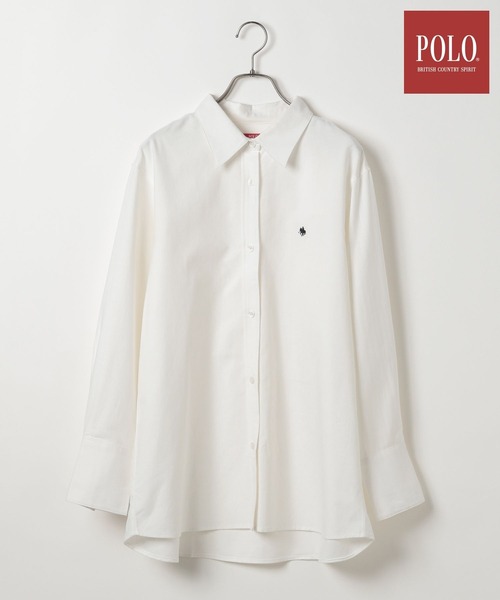 ブラウス シャツ 「POLO BCS(ポロ・ビーシーエス)」オックスフォードビッグシャツ　319987 レディース POLO BCS(ポロ・ビーシーエス)】オックスフォードビッグシャツ