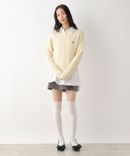 Heather(ヘザー)の「【POLO BCS(ポロ・ビーシーエス)】オックスフォードビッグシャツ 319987(シャツ/ブラウス・レディース・ライトピンク/ネイビー/アイボリー・FREE)」の6枚目の写真