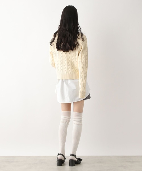 Heather(ヘザー)の「【POLO BCS(ポロ・ビーシーエス)】オックスフォードビッグシャツ 319987(シャツ/ブラウス・レディース・ライトピンク/ネイビー/アイボリー・FREE)」の9枚目の写真