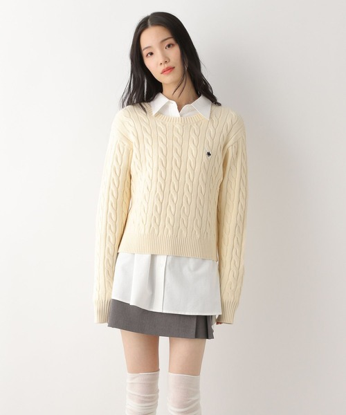 Heather(ヘザー)の「【POLO BCS(ポロ・ビーシーエス)】オックスフォードビッグシャツ 319987(シャツ/ブラウス・レディース・ライトピンク/ネイビー/アイボリー・FREE)」の10枚目の写真