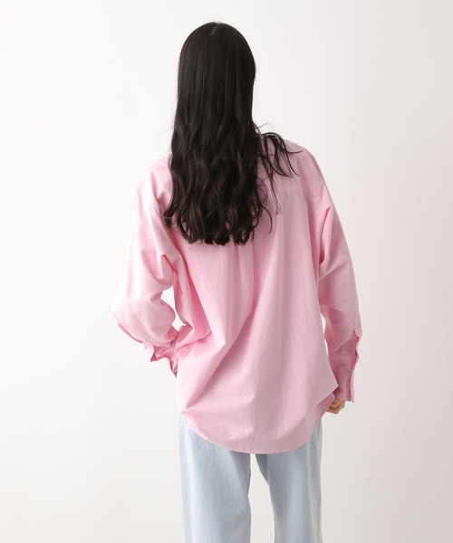 Heather(ヘザー)の「【POLO BCS(ポロ・ビーシーエス)】オックスフォードビッグシャツ 319987(シャツ/ブラウス・レディース・ライトピンク/ネイビー/アイボリー・FREE)」の19枚目の写真