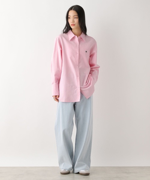 Heather(ヘザー)の「【POLO BCS(ポロ・ビーシーエス)】オックスフォードビッグシャツ 319987(シャツ/ブラウス・レディース・ライトピンク/ネイビー/アイボリー・FREE)」の20枚目の写真