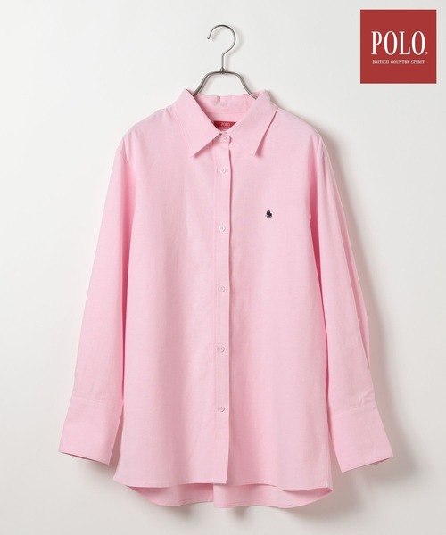 ブラウス シャツ 「POLO BCS(ポロ・ビーシーエス)」オックスフォードビッグシャツ　319987 レディース POLO BCS(ポロ・ビーシーエス)】オックスフォードビッグシャツ