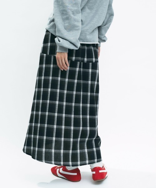 Clum(クルム)の「Check Layered Wrap Skirt Shorts / チェックレイヤードラップスカートショートパンツ(その他パンツ・レディース・チェック・FREE)」の9枚目の写真