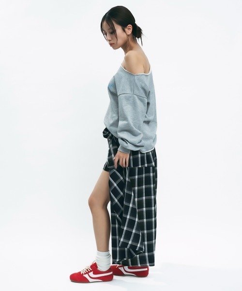 Clum(クルム)の「Check Layered Wrap Skirt Shorts / チェックレイヤードラップスカートショートパンツ(その他パンツ・レディース・チェック・FREE)」の15枚目の写真