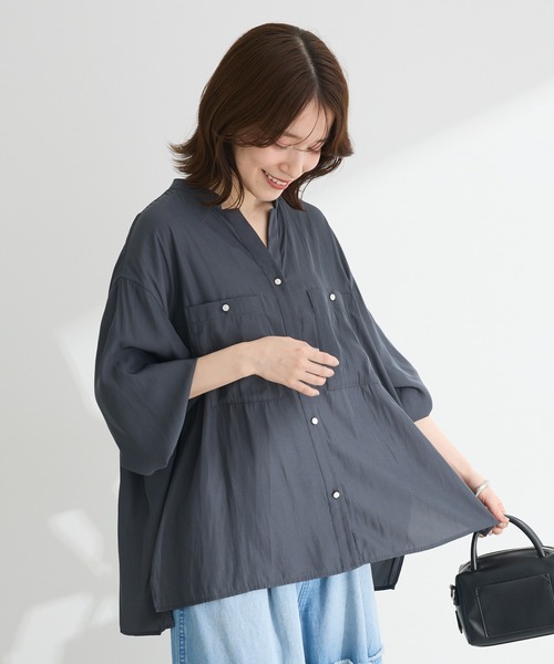 大人気の Y´s 裾フリル シャツ ブラウス ダークグリーン 新品