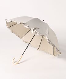 cachenez（カシュネ）の「カシュネ cachenez / 【晴雨兼用】【日傘】 UV カット率99％以上 PUビッグフリルショートパラソル（長傘）」