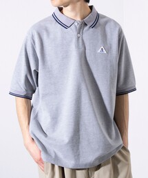 【EXCLUSIVE】【GEVACO/ゲバコ】ワンポイントワッペン 半袖ラインポロシャツ